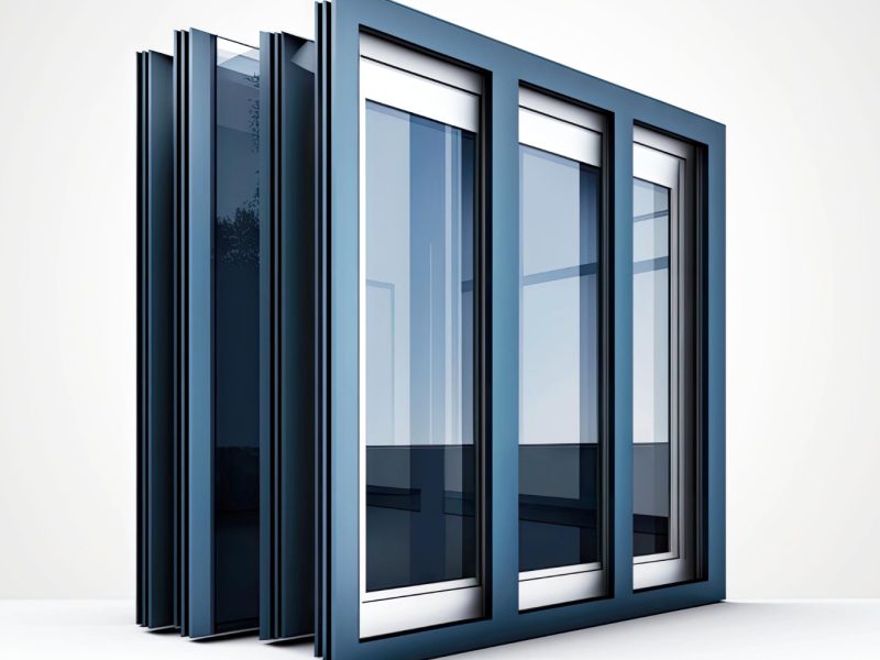 ventanas-aluminio-azul-oscuro-marcos-delgados-montantes-generativos-ai